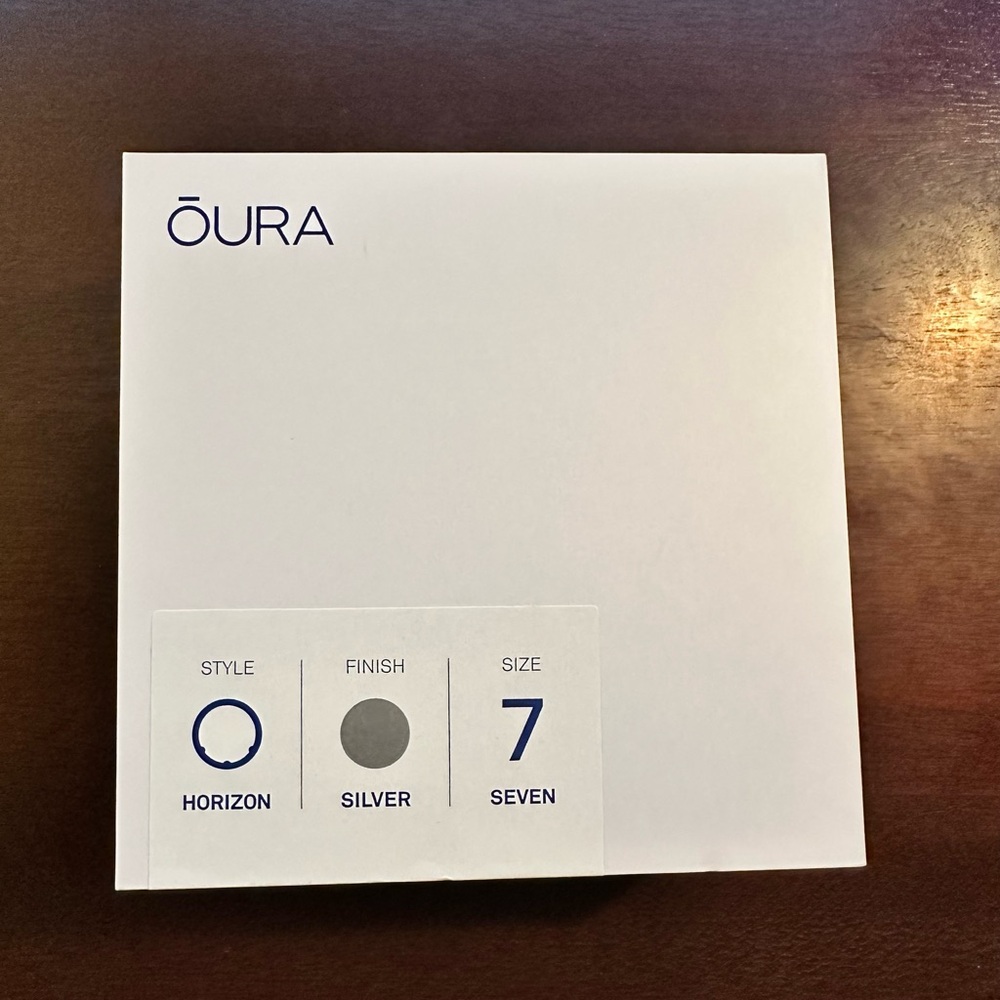 Oura Ring Gen 3 - Horizon, silver, size 7